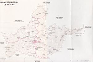 Mapa del terme de Prades